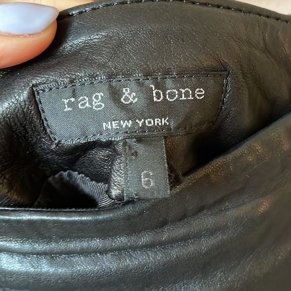 Rag & Bone 100% leather skirt - Picture 7 of 9